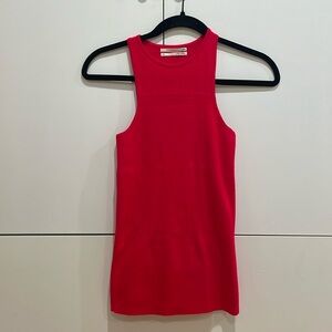 Bright/Neon red tang top from Anthropologie. Lightly worn.